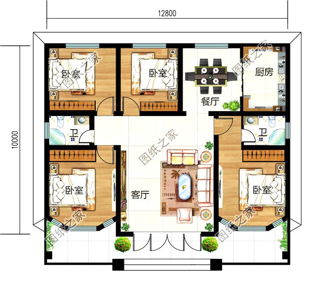 13×11米的宅基地，農(nóng)村一層平房帶個小院，怎么設(shè)計好？