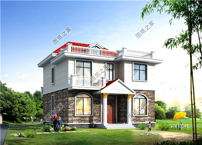 良心推薦，20款經(jīng)濟型農(nóng)村別墅圖紙，造價25萬內(nèi)