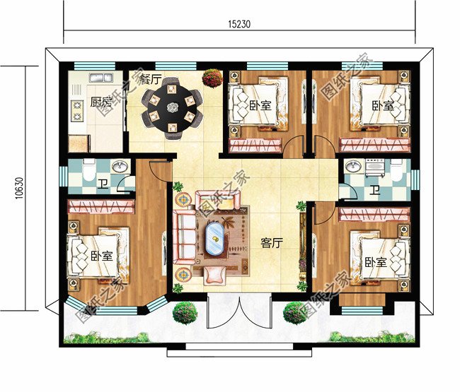6套最漂亮的一層平房圖片【附設(shè)計(jì)方案】，忍不住推薦