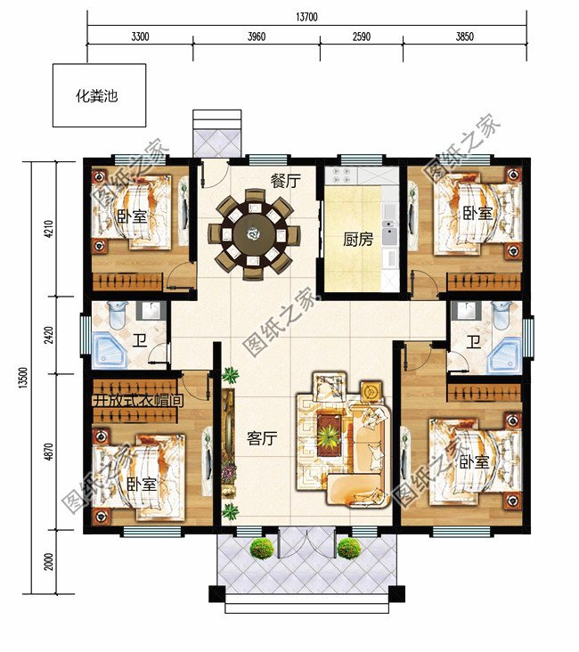 6套最漂亮的一層平房圖片【附設(shè)計(jì)方案】，忍不住推薦