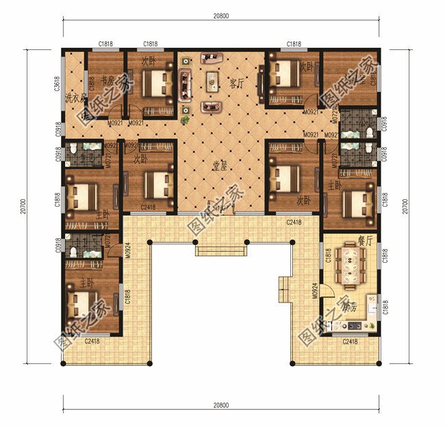 6套最漂亮的一層平房圖片【附設(shè)計(jì)方案】，忍不住推薦