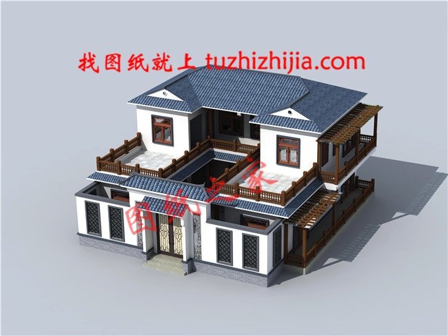 15×14米二層農(nóng)村四合院設(shè)計(jì)，秒殺各種洋別墅