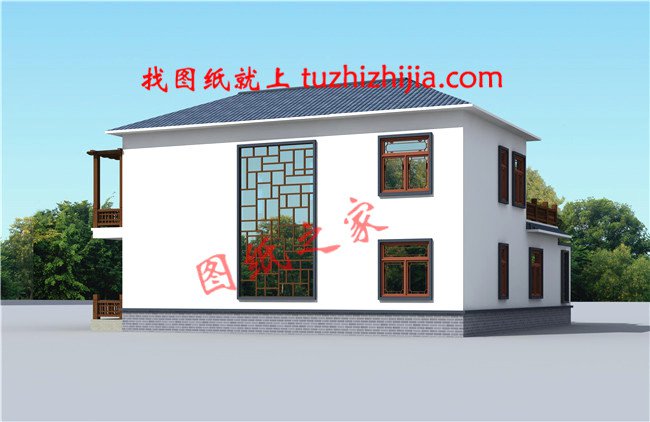 15×14米二層農(nóng)村四合院設(shè)計(jì)，秒殺各種洋別墅