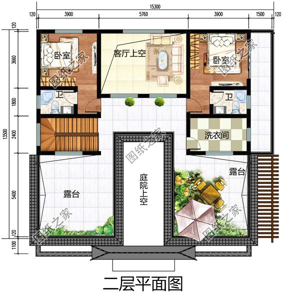 15×14米二層農(nóng)村四合院設(shè)計(jì)，秒殺各種洋別墅
