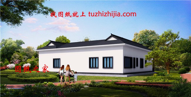 適合農(nóng)村自建的現(xiàn)代一層三合院圖，秒殺一切洋樓別墅！