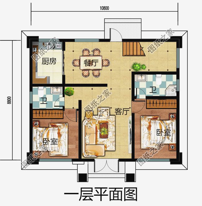 最受農(nóng)村人喜歡的10套占地100平自建房設(shè)計圖