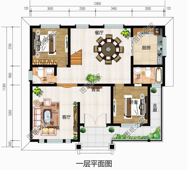 10款占地100平左右農(nóng)村別墅設(shè)計(jì)戶型圖，小宅基地建出大效果