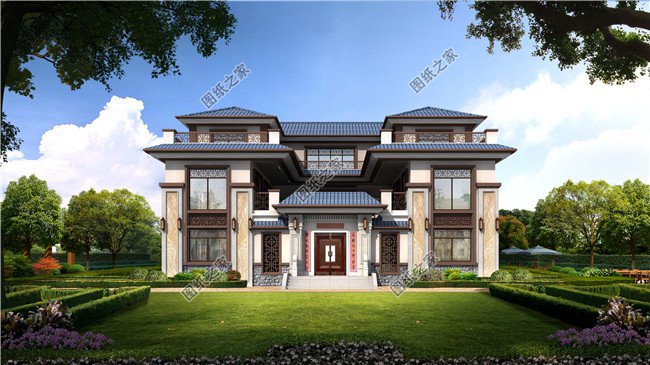 10款新中式別墅房屋效果圖大全，越看越喜歡