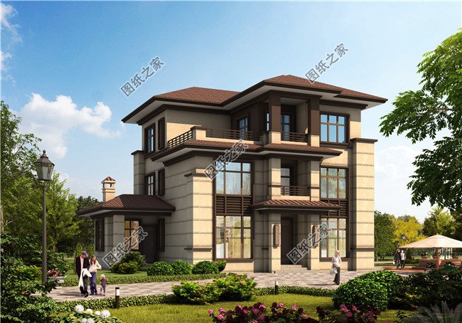 10款新中式別墅房屋效果圖大全，越看越喜歡