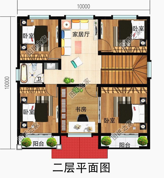 2套10X10米農(nóng)村別墅，實用美觀，適合農(nóng)村
