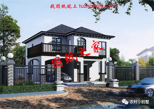 誰說農(nóng)村小別墅花費高，這款二層帶車庫自建房20萬以內(nèi)都能建