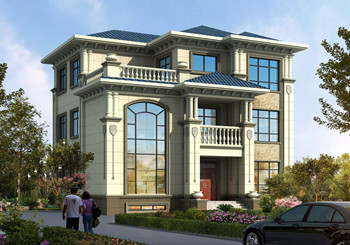 三層帶地下室+旋轉(zhuǎn)樓梯別墅設(shè)計(jì)圖紙，復(fù)式挑空客廳