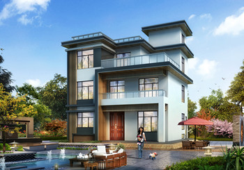 占地130平三層現(xiàn)代別墅設(shè)計(jì)圖方案，帶電梯和地下室設(shè)計(jì)