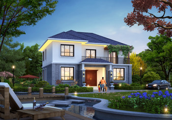 占地130平方米中式二層小樓房設(shè)計圖紙，農(nóng)村自建戶型實用