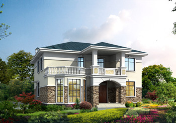 帶露臺占地170平方米二層小洋樓設計圖，戶型經典耐看