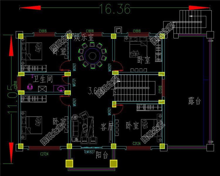 二層歐式別墅設(shè)計(jì)圖