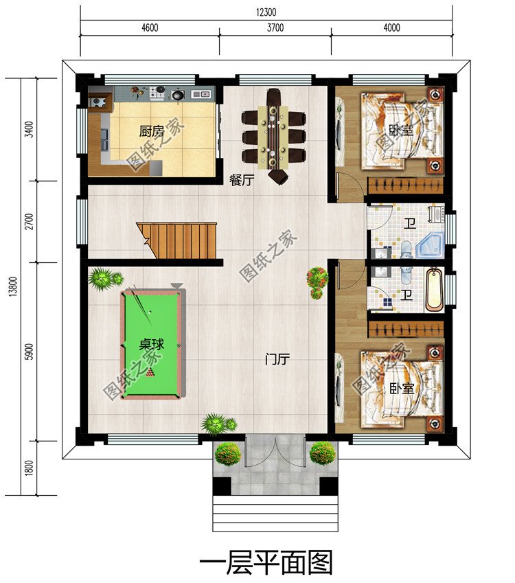 農村最好看兩層小樓圖及全套CAD施工圖紙，新中式風格，簡潔大氣