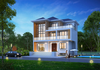 2024最火的現(xiàn)代別墅設(shè)計(jì)圖農(nóng)村三層戶(hù)型，帶地下室