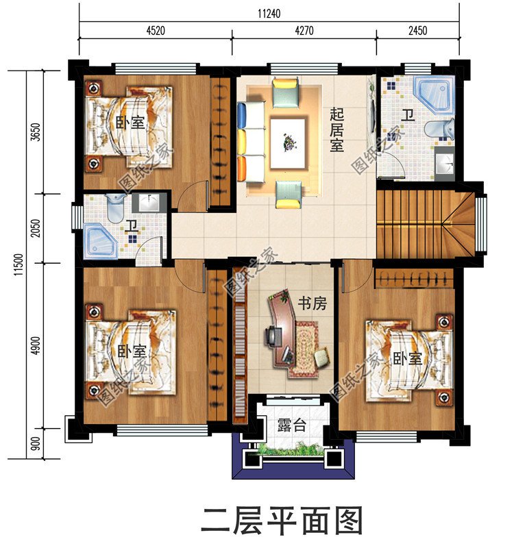 人氣頗高的三層新中式別墅方案，五種戶型，五種尺寸