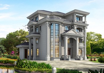 最新高端四層別墅外觀效果圖及全套設計圖，真土豪就這樣建