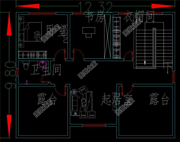 四層歐式別墅四層設(shè)計(jì)圖