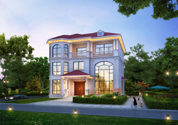 帶地下車庫(kù)的三層別墅設(shè)計(jì)圖，160平復(fù)式戶型