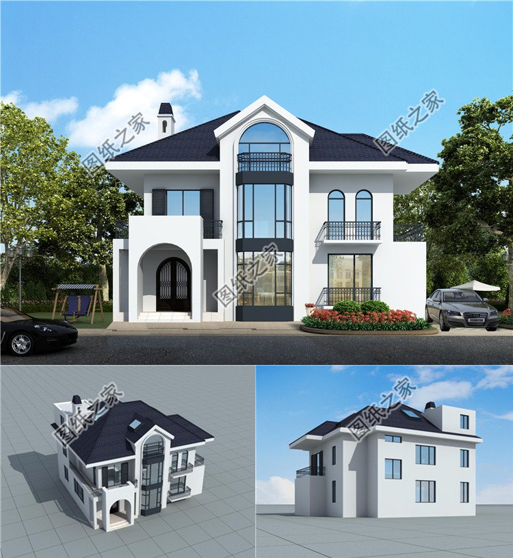 兩層半別墅設(shè)計(jì)圖效果圖