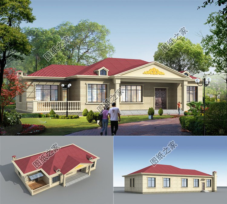 一層自建養(yǎng)老房設(shè)計效果圖