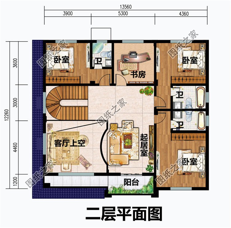 14x12米三層新中式別墅