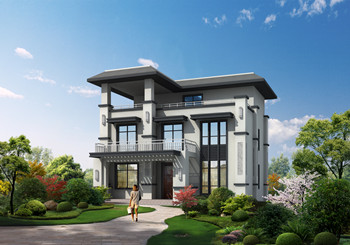 三層現(xiàn)代平頂別墅設(shè)計(jì)圖，簡(jiǎn)約時(shí)尚百看不厭，外觀令人驚艷！