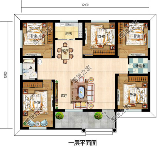 2款一層四間現(xiàn)代農(nóng)村小別墅，不到20萬，借錢都要蓋！