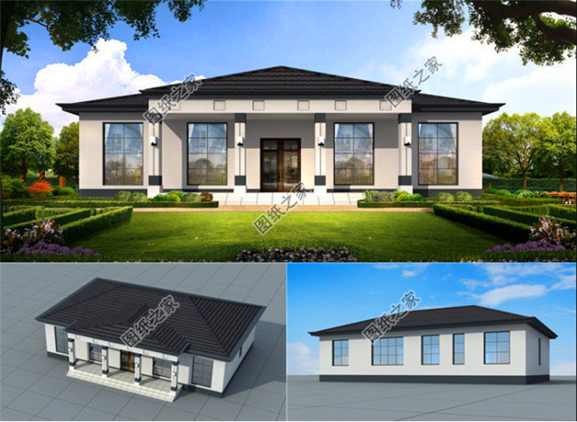 一層四間現(xiàn)代農(nóng)村自建房，造價超級低，親戚來了都說好