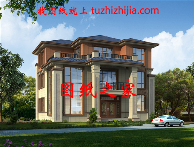 最新農(nóng)村三層樓照片，都帶全套設(shè)計圖，實用又劃算