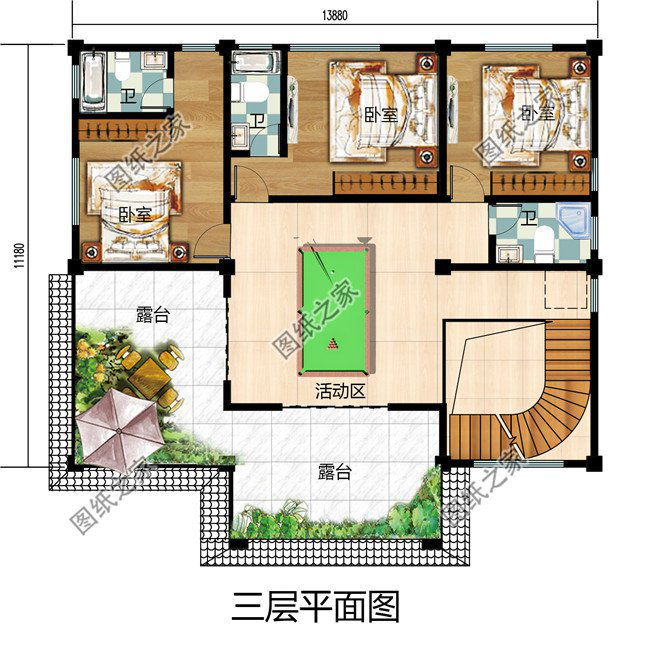 最新農(nóng)村三層樓照片，都帶全套設(shè)計圖，實用又劃算