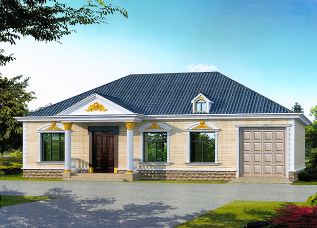 3款農(nóng)村一層別墅圖紙，自帶車庫(kù)，造價(jià)不到20萬，鄰居見了都說好