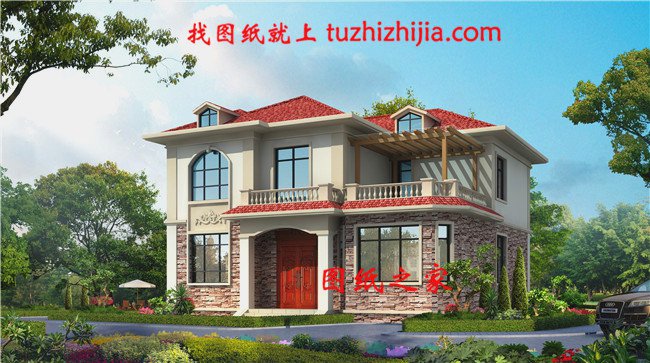 3款農村二層小樓設計圖，誰看誰說好，造價13萬元左右