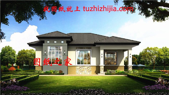 五套鄉(xiāng)下建房一層戶型圖，蓋好驚艷全村