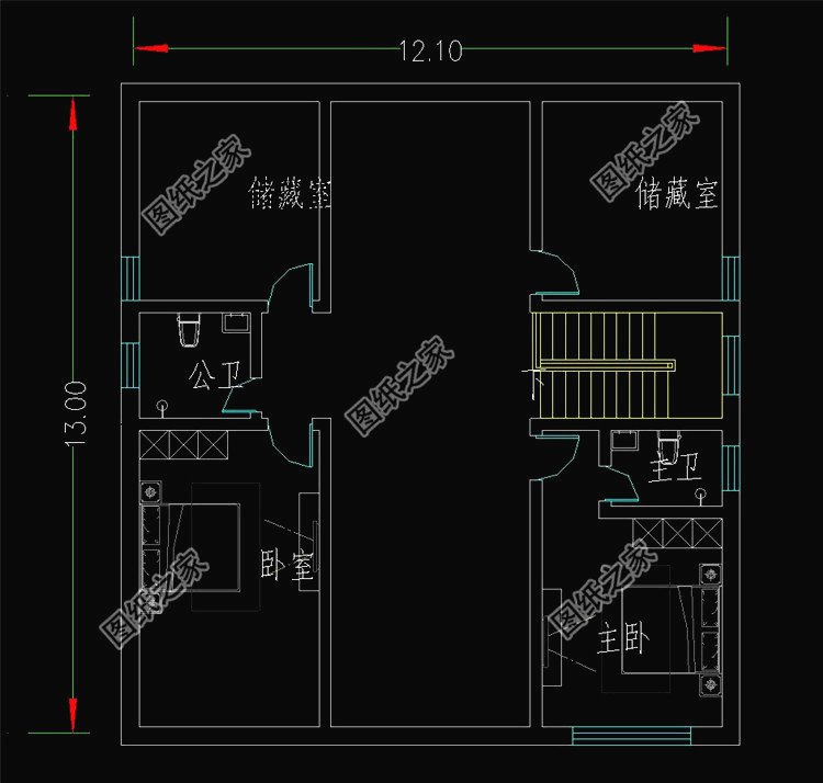 五套鄉(xiāng)下建房一層戶型圖，蓋好驚艷全村