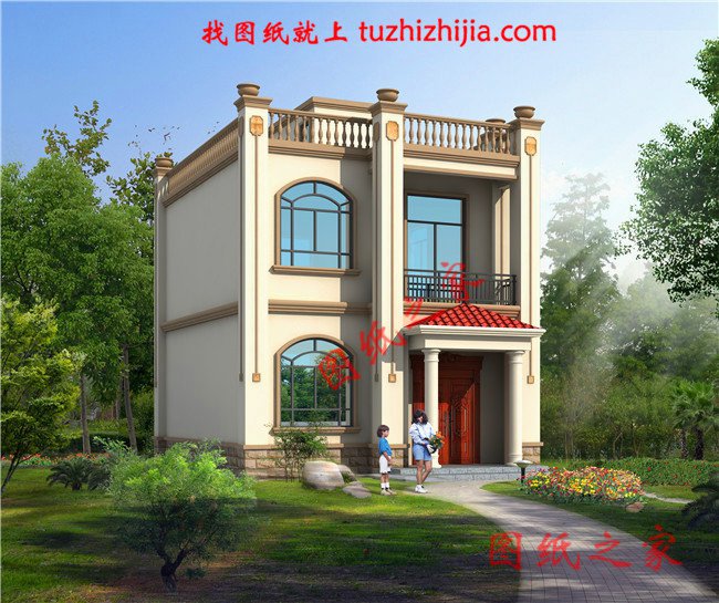 3款火爆了朋友圈的二層樓設(shè)計(jì)圖紙，造價(jià)15萬左右