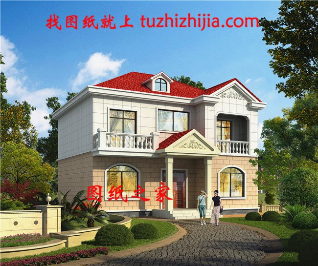 3款火爆了朋友圈的二層樓設(shè)計(jì)圖紙，造價(jià)15萬左右