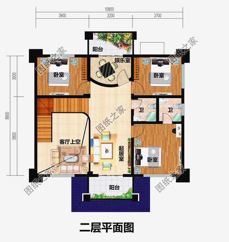 4款農村二層樓設計圖，簡單大氣，造價25萬左右