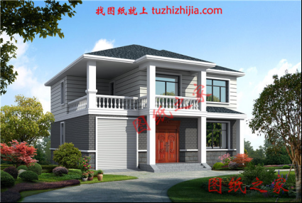 新中式農(nóng)村自建二層別墅設(shè)計圖紙，這樣建的房子老人孩子都喜歡