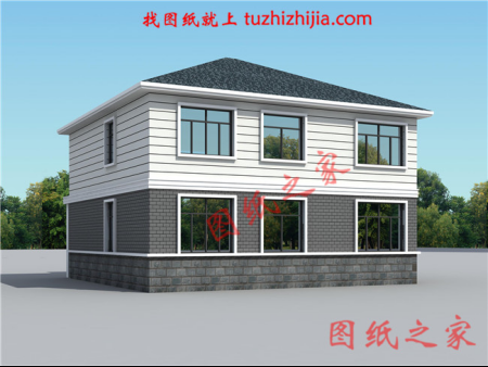 新中式農(nóng)村自建二層別墅設(shè)計圖紙，這樣建的房子老人孩子都喜歡