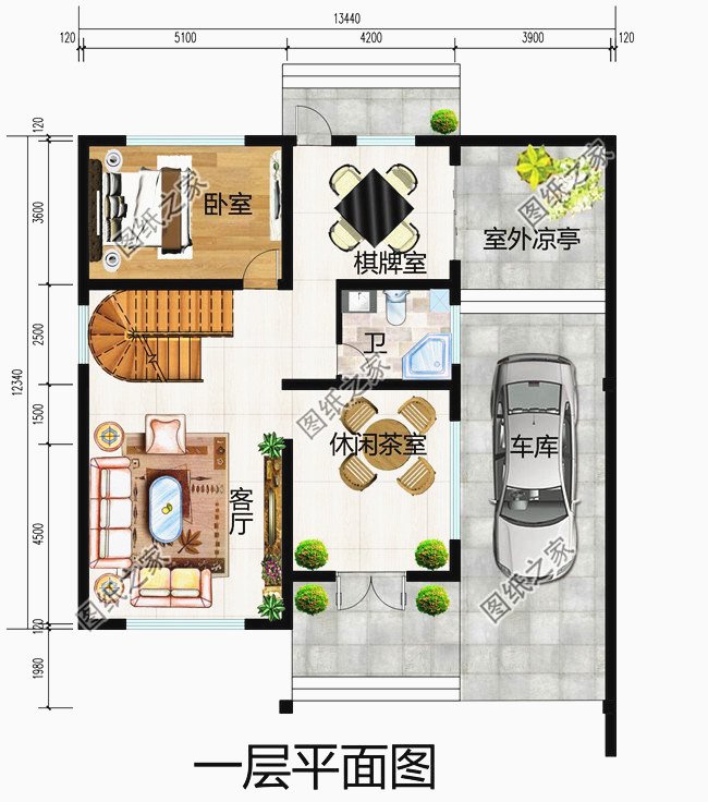 農(nóng)村二層樓簡單大氣圖紙，讓城里人羨慕吧