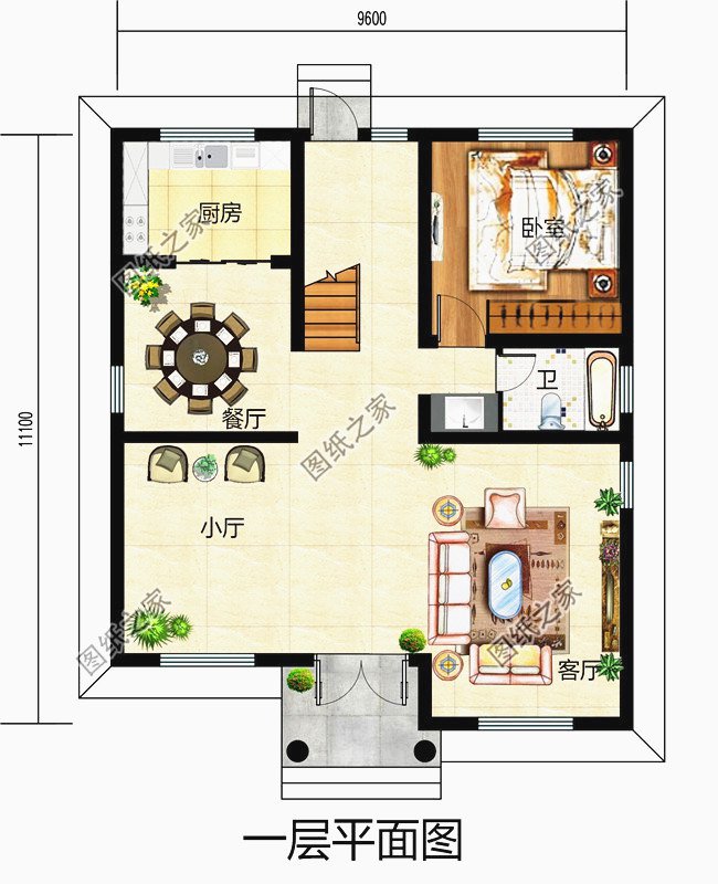 農(nóng)村二層樓簡單大氣圖紙，讓城里人羨慕吧