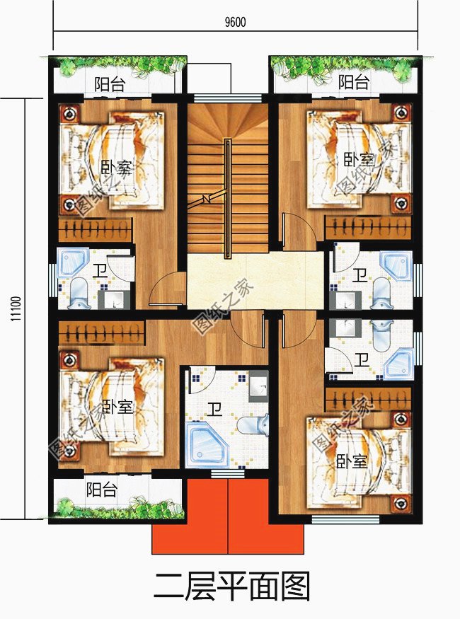 農(nóng)村二層樓簡單大氣圖紙，讓城里人羨慕吧
