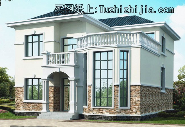 農(nóng)村二層樓簡單大氣圖紙，讓城里人羨慕吧