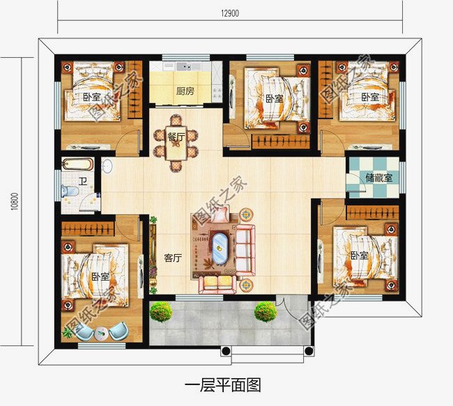 快來看看這10款造價農村一層小別墅設計圖，有沒有你的“菜”？