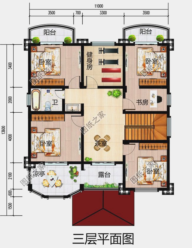 最好看的農(nóng)村5款三層樓房設(shè)計圖，蓋好驚艷全村