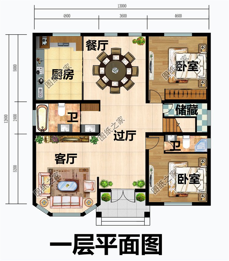 農(nóng)村經(jīng)典二層樓房設(shè)計(jì)圖紙